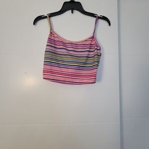Striped Multicolor Women's Crop Top